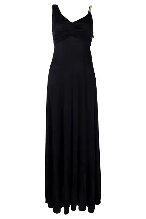 EMILIA LONG DRESS JET BLACK