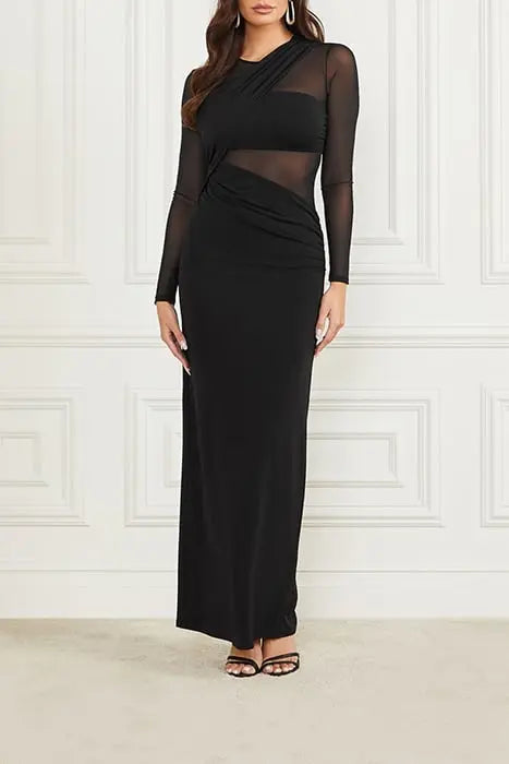 STARSTRUCK GOWN JET MAXI DRESS BLACK