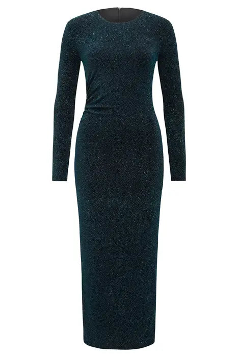 MONICA RUCHED GLITTER BODYCON