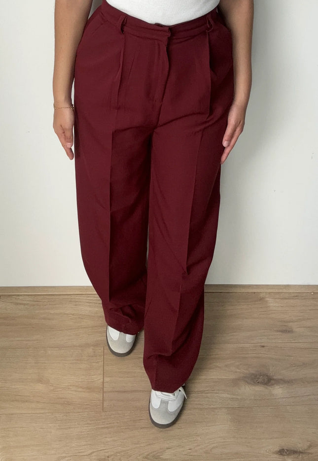 Azra bordeaux pantalon