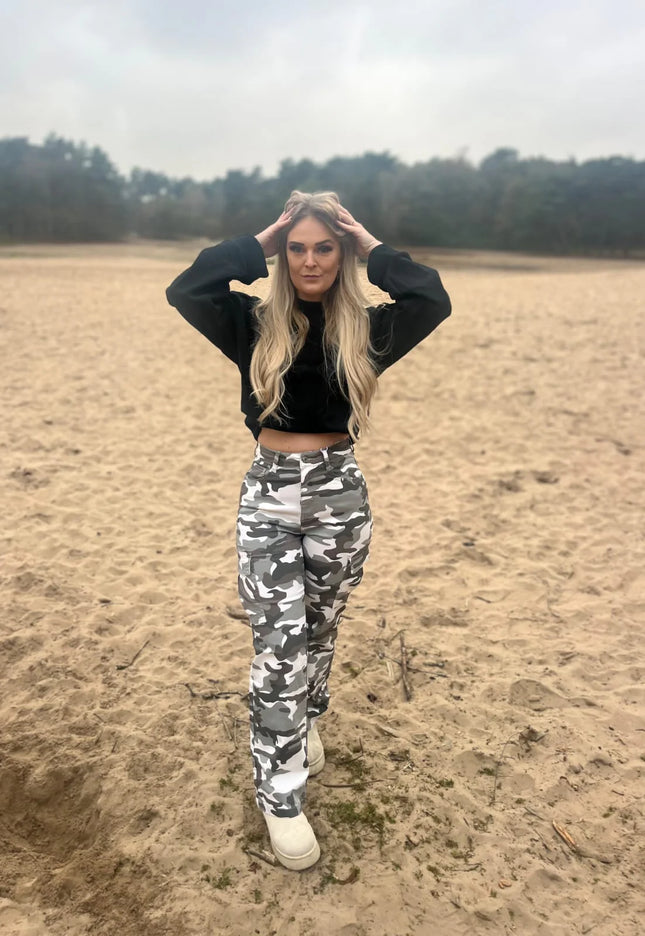 Wide Leg Jeans Army