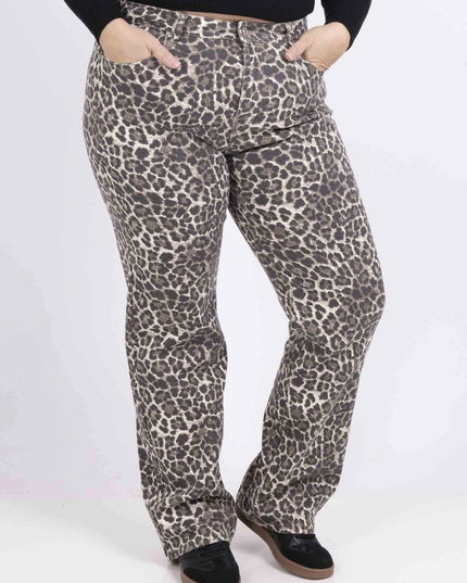 Leopard straight Monday Jeans