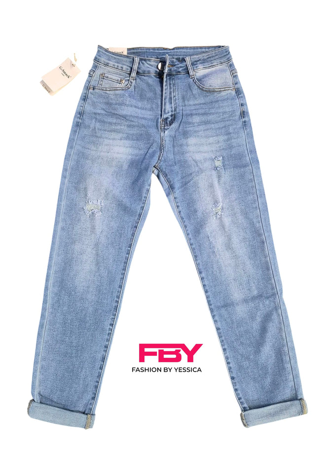Mom Fit Jeans Destroyed