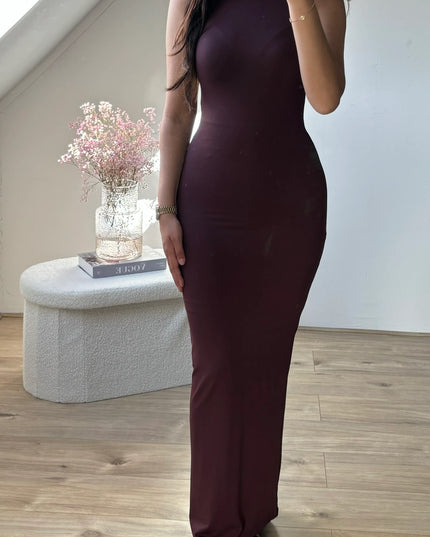 Lina bordeaux dress