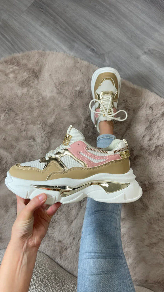 Mila sneaker goud