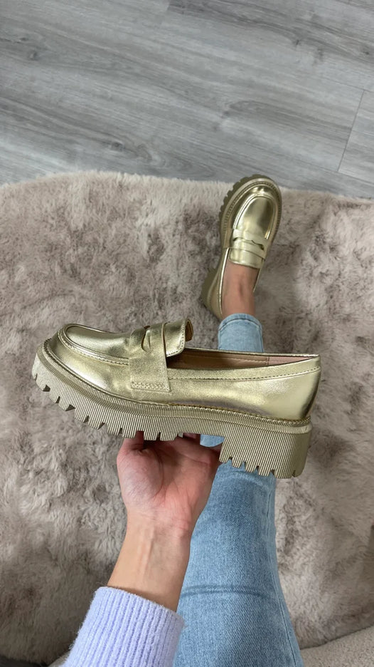 Luca loafers goud