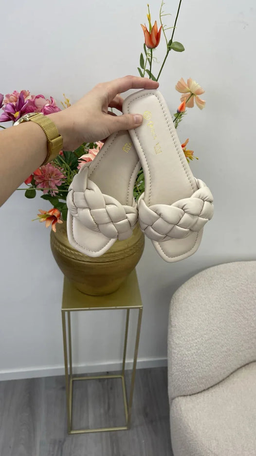 Fay slipper beige