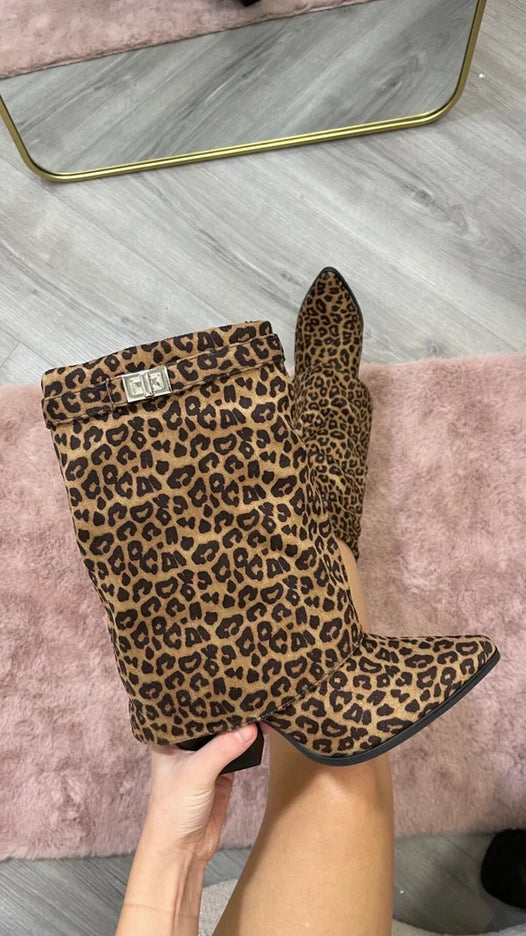 Stella boots leopard