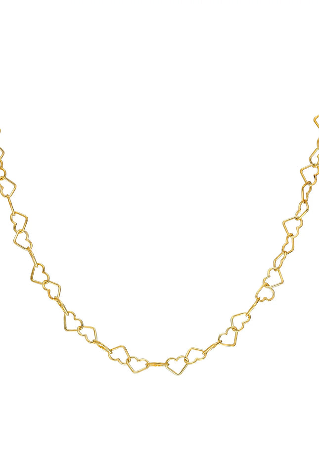 Choker met hartjes