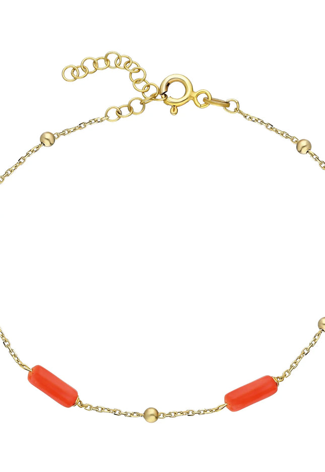 Design armband met oranje details