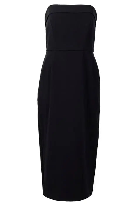 ECHO CREPE STRAPLESS DRESS BLACK