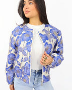 Donkerblauw/dessin