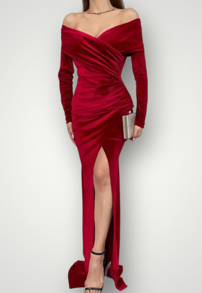 Maxi jurk velvet